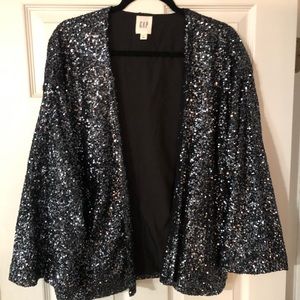 GORGEOUS sequined blazer sz. Large. Never worn.